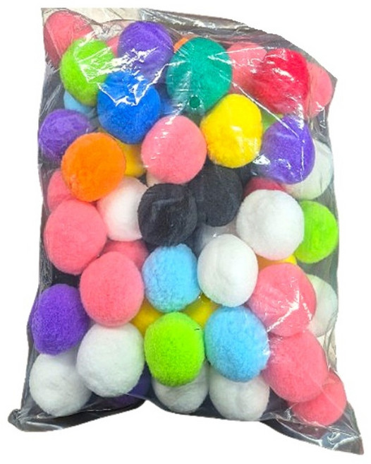 고래아트 국산 50mm 폼폼이 뿅뿅이 대용량, 혼합색