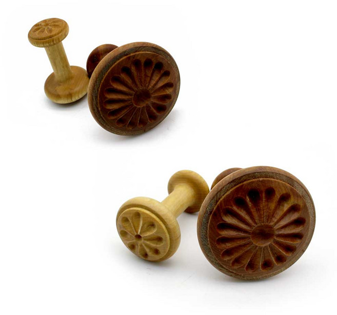 국산 양면 박달나무 떡도장/떡스템프/떡모양찍기, 1개