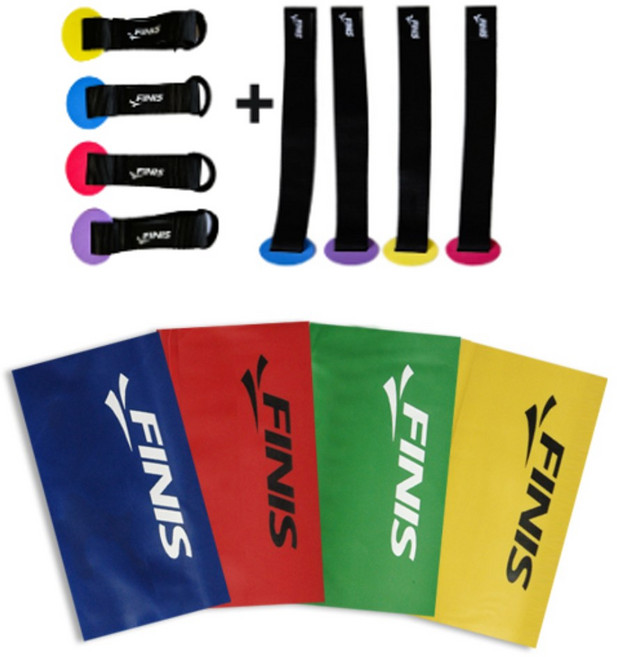 피니스 풀세트형 밴드(라텍스+핸들밴드+도어락 밴드) 테라밴드/고무밴드/세라밴드/스포츠밴드/, 보라, 빨강, 파랑(강)