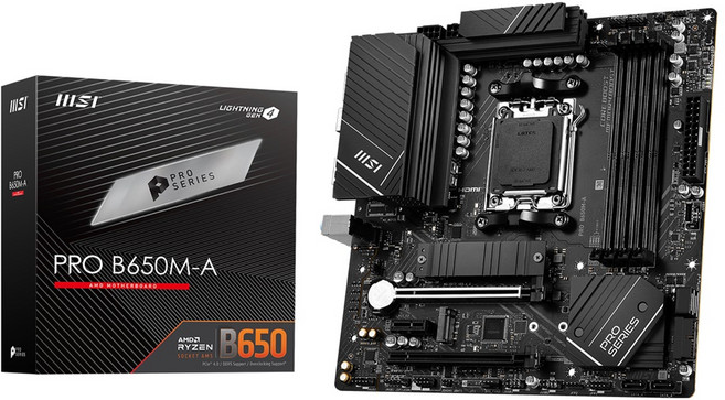 MSI PRO B650M-A, 블랙