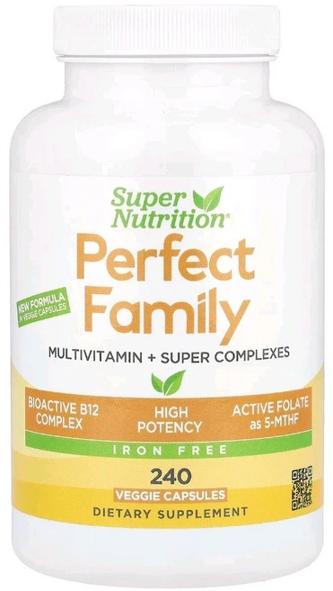 Super Nutrition 퍼펙트 페밀리 멀티비타민 240정 1팩 Super Nutrition Perfect Family Multivitamin, 1개 - 쿠팡