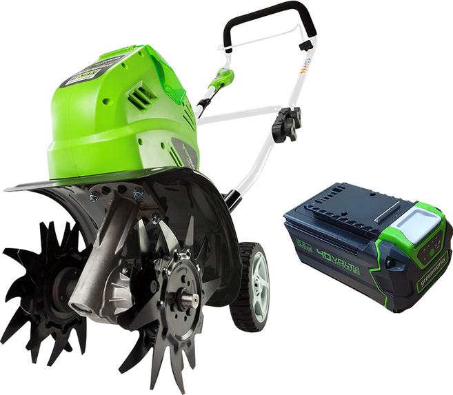 그린웍스 G-MAX 40V 충전식 경작기 관리기 5.0Ah 1팩(배터리1 충전기1), G MAX 40V 충전식 경작기 관리기 5.0ah B1, 1개