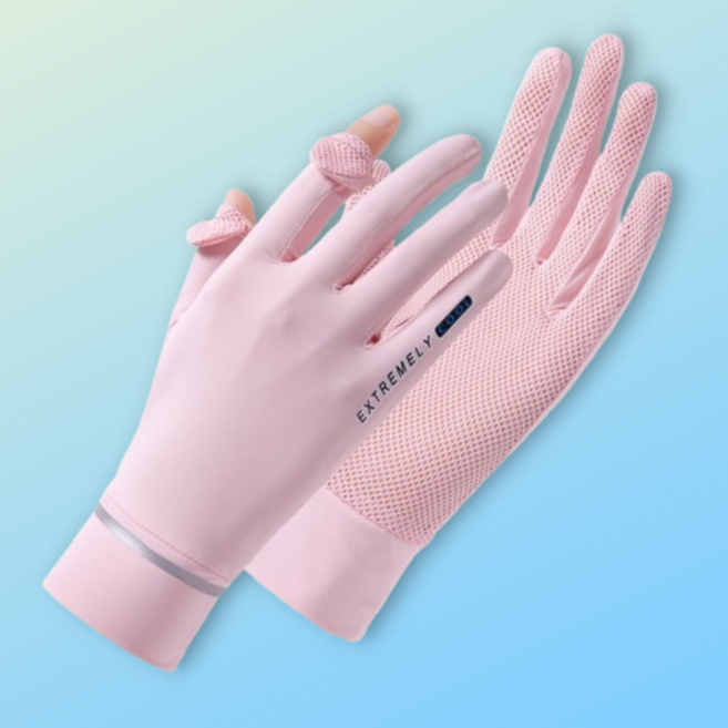 베이안 시원한 다한증장갑 쿨메쉬장갑 여름, 베이비핑크, 1개