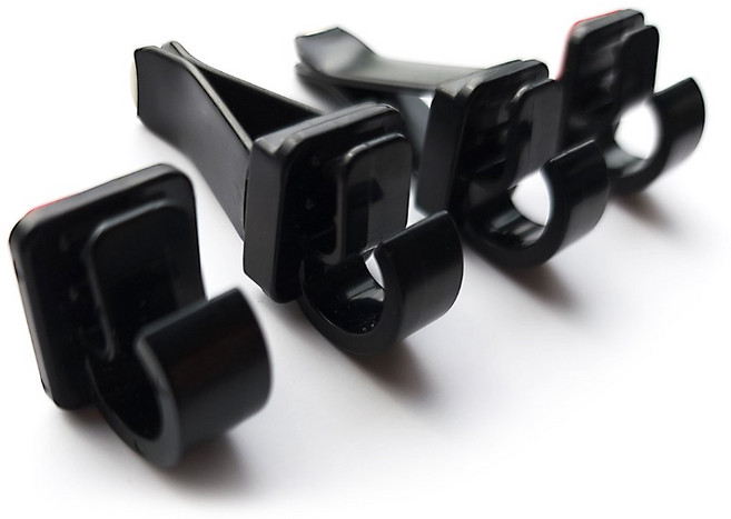 조아애드 듀얼 차량용 마스크 케이블 걸이 다용도 후크 클립형 + 접착형 2p 세트, 1세트