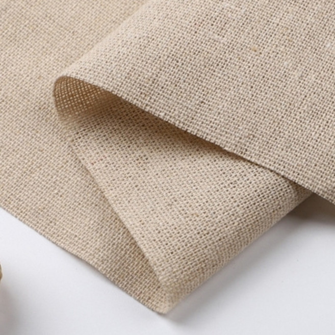 CRT 005 탐나요 순수한 린넨 광목 원단 DIY 패브릭 생지 천, 1개, 네추럴베이지