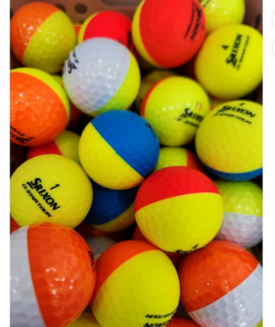 [더클린골프] 스릭슨 컬러+ 반반공 라운딩용 깨끗한 로스트볼 30알 모음, 30개, 1개입