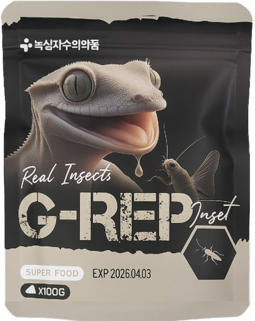 녹십자 지렙 G-REP 슈퍼푸드 곤충맛, 1개, 100g