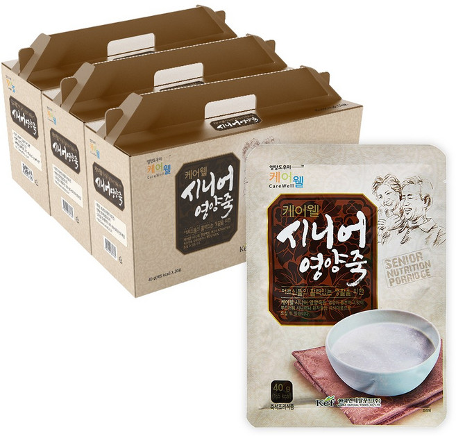케어웰 시니어영양죽, 40g, 90개