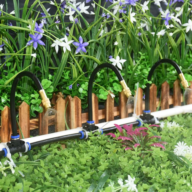 HK sell 플렉토9-12 각도 조절 원터치 스프링클러 안개 분사 노즐, 21cm형 20P, 1개