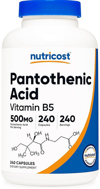 뉴트리코스트 판토텐산 비타민 B5 500mg 240정, 1개