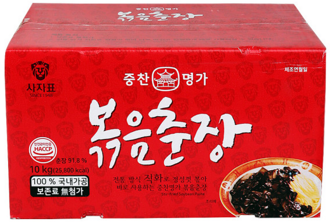 중찬명가 볶음춘장, 1개, 10kg