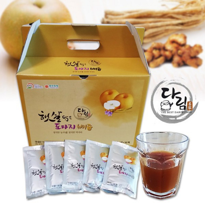 다림식품 햇살담은 도라지배생강즙, 50개, 100ml