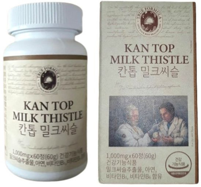 트루포뮬러 실리마린 간 칸톱 밀크씨슬 60정 30일분 593545, 1개