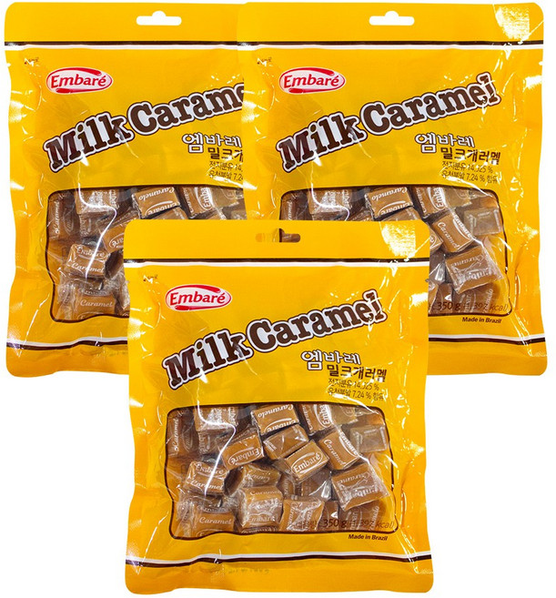 엠바레 밀크 캐러멜, 350g, 3개
