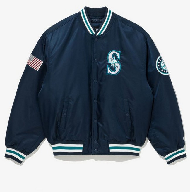 NEW ERA 뉴에라 MLB 시애틀 매리너스 어센틱 스타디움 재킷 자켓 네이비 14742058 472488