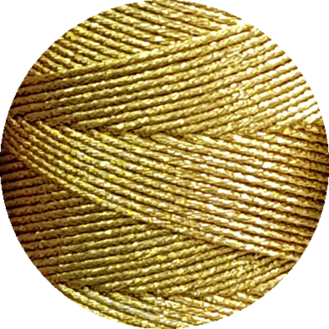 세기텍스타일 0.8mm 12합 메탈릭사 자수실 십자수실 프랑스자수 금사 은사 (4color), 3.메탈릭골드, 1개