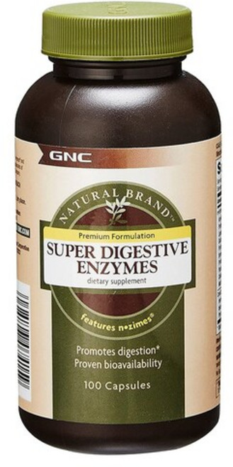 GNC 슈퍼 다이제스티브 엔자임 100캡슐 Super Digestive Enzymes, 1개, 100정