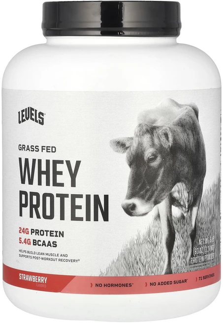 몸관리하세요 겨울입니다 Levels 목초 사육 유청 단백질 분말 딸기 2.27kg(5lb) 특별관리진행, Levels목초사육유청단백질분말딸기227kg5lb, 2.27kg, 1개 - 쿠팡