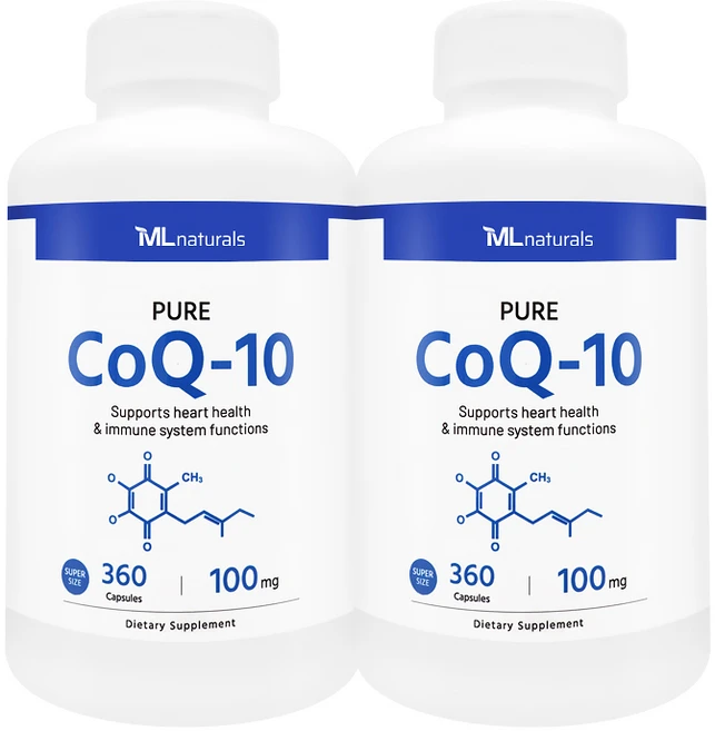 [미국빠른직구] 신제품 마이라이프 내추럴스 코큐텐 CoQ-10 100mg (수퍼사이즈), 2개, 360정 - 쿠팡
