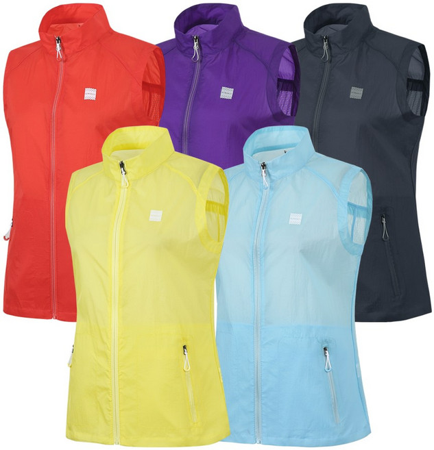 (끝장세일역마진특가) 여성 초경량 집업 바람막이 조끼 골프 등산 아웃도어 MBVW220