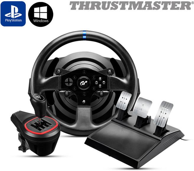 트러스트마스터 T300RS GT 레이싱휠 TH8S 쉬프터 패키지(PS5 PS4 PC용), 1개