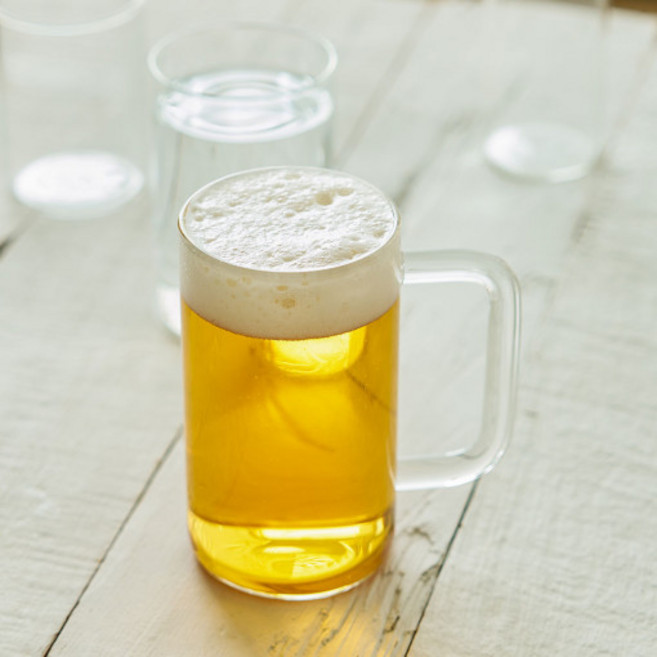 비젼글라스 내열유리 머그컵 비어 글라스 500ml 하이볼 맥주잔 2개세트