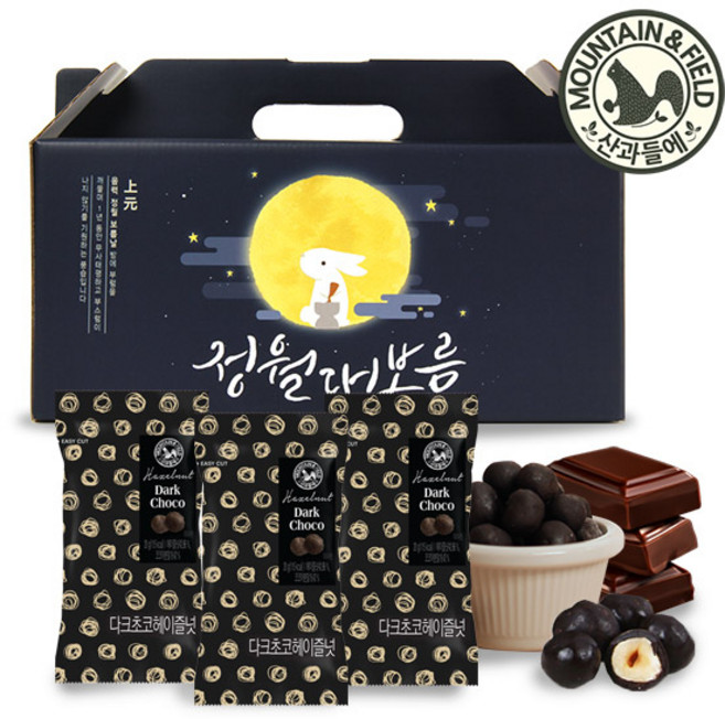 산과들에 다크초콜릿헤이즐넛 대보름 20봉 선물세트, 1개