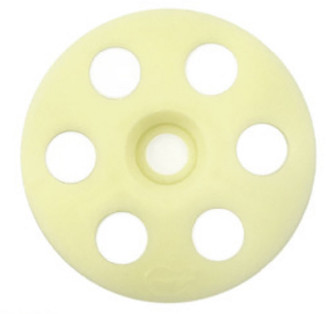 콘크리트 타격앙카 칼블럭 나사 피스 나사일체형 디스크 드라이비트 화스너 칼브럭 칼부럭 하스너 봉지 통 판매, 타격앙카용 화스너, 타격앙카용 디스크화스너(아이보리-200개), 1개