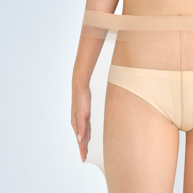 도자기피부결 초투명 노라인 쿨 스타킹 10D (3매입) 올 누드 여름