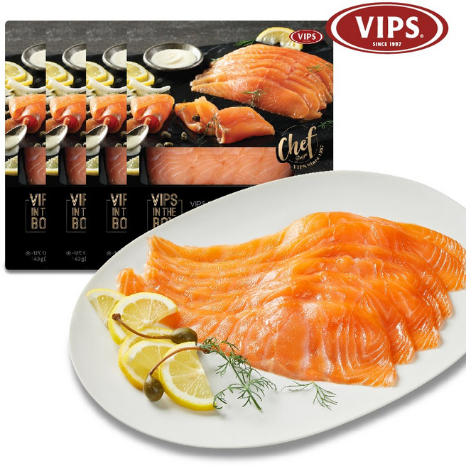 빕스 훈제 연어 4팩 세트(140g*4pk), 140g