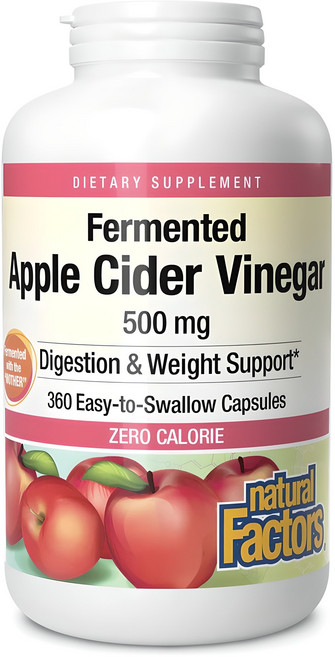 네추럴팩터스 애플 사이다 비니거 500mg 캡슐, 360정, 1개