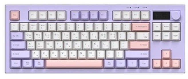 COX 3MODE 멤브레인 유무선 키보드, 제조사축, CM105KDW, Lavender