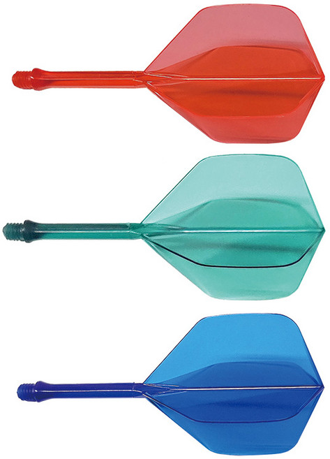 플레이원 NEX1 일체형 다트플라이트 3개입 1세트, 블루