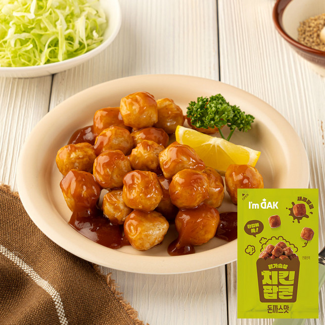 [아임닭] 닭가슴살 치킨팝콘 돈까스맛, 15개, 100g