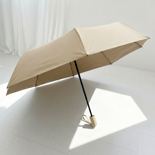 퍼플릿 3단 튼튼한 자동 접이식 UV 차단 미니 우양산