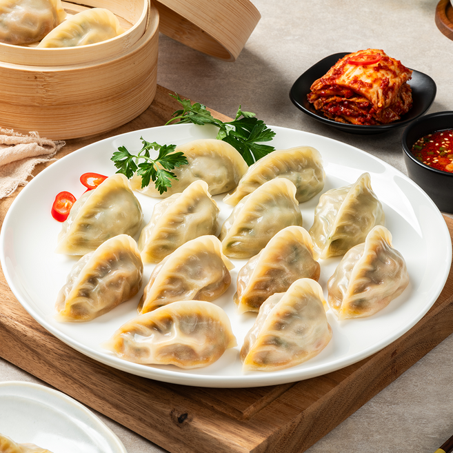 동산만두 시래기 얇은피 냉동 고기만두+김치만두 대용량 세트, 3kg, 2세트