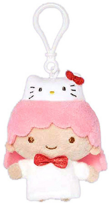헬로키티 50주년 라라 봉제 키링 가방고리, 50주년 리틀트윈라라봉제키링(0458)