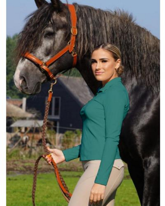 승마복 승마자켓 승마부츠 말부츠 여성용 승마 셔츠 부드러운 긴 소매 상의 라이더 쇼 베이스레이어 티셔츠 의류 착용 패션, 1) DarkGreen - S, 1개