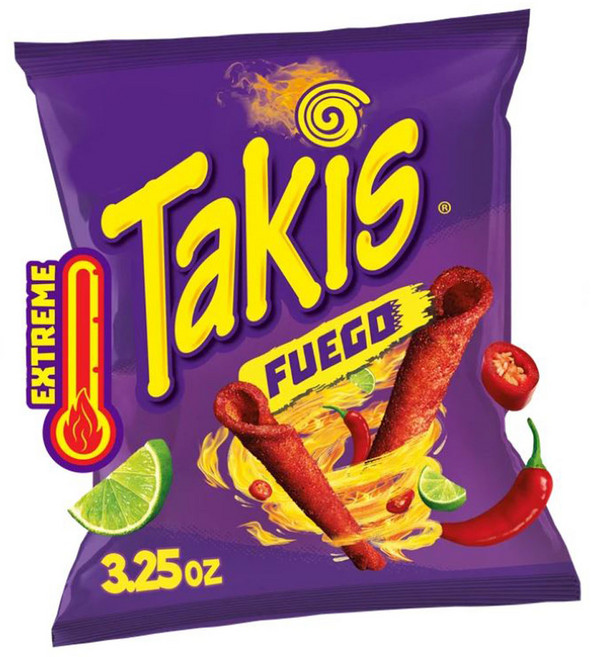 타키스 후고 핫칠리 페퍼 라임 또띠아 칩스, 92g, 1개