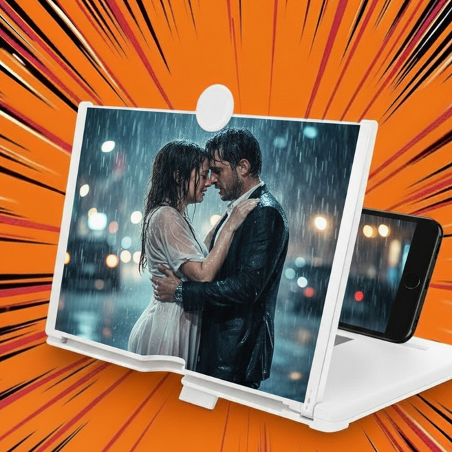 소보카 휴대폰화면확대기, 1개, 화이트16인치