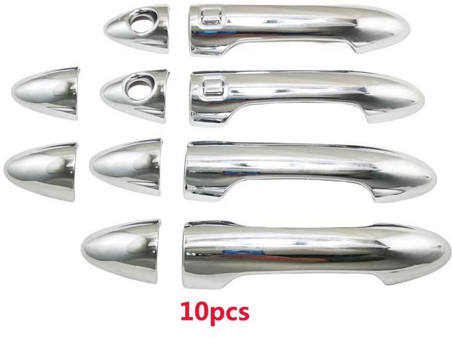 피칸토 모닝 크롬 자동차 도금 문짝 핸들 커버 트림 페이스트 스타일, 1개, 색상: 2. 2016--2020 morning