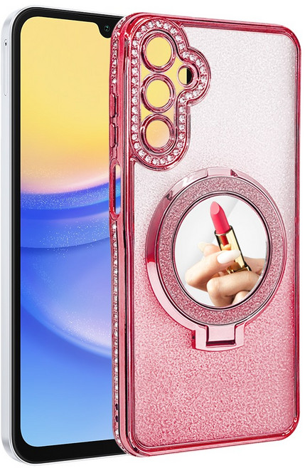 더조은셀러 스파클 거울 큐빅 스탠딩 케이스