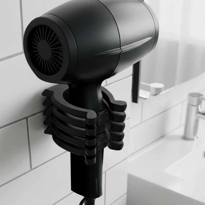 두손 자유 옥토퍼스 드라이기 홀더 거치대 무타공, 1개, 블랙 [LB049]