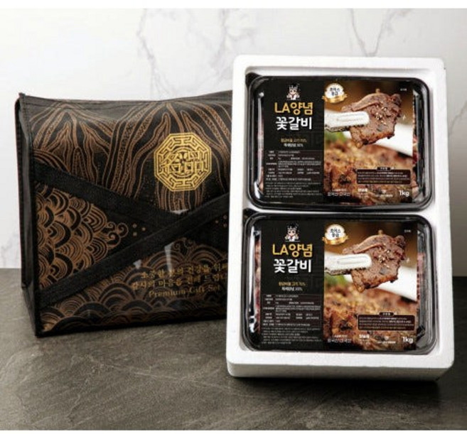 고기좀아는언니 양념 LA갈비 1kg, 1개