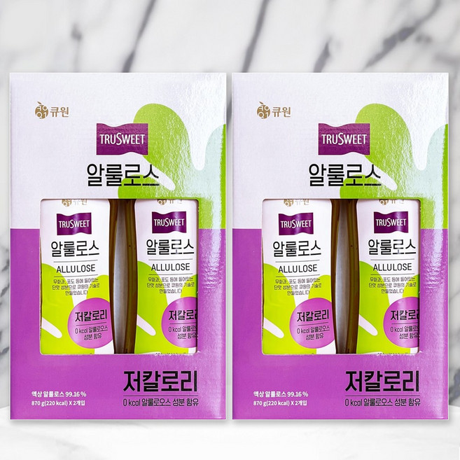 큐원 알룰로스 870g 저칼로리 대체당 천연감미료, 4개