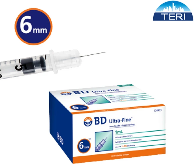 TG BD 인슐린 주사기 31G 6mm 1cc, 1개 - 쿠팡