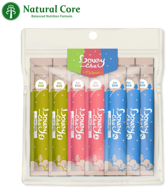 네츄럴코어 러비츄 강아지 파우치 간식 멀티팩 21p 세트, 기본, 294g, 1개