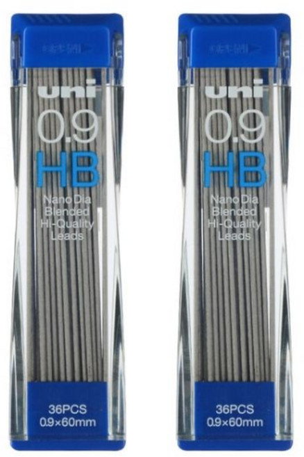 제브라 DRAFIX 기계식 연필 0.7 0.9 드래프트 드로잉 자동 펜 유니 HB 2B 리드 리필 교체 DM3/5/7/9-300 0.3mm 0.5mm, 0.9 2Boxes HB Leads