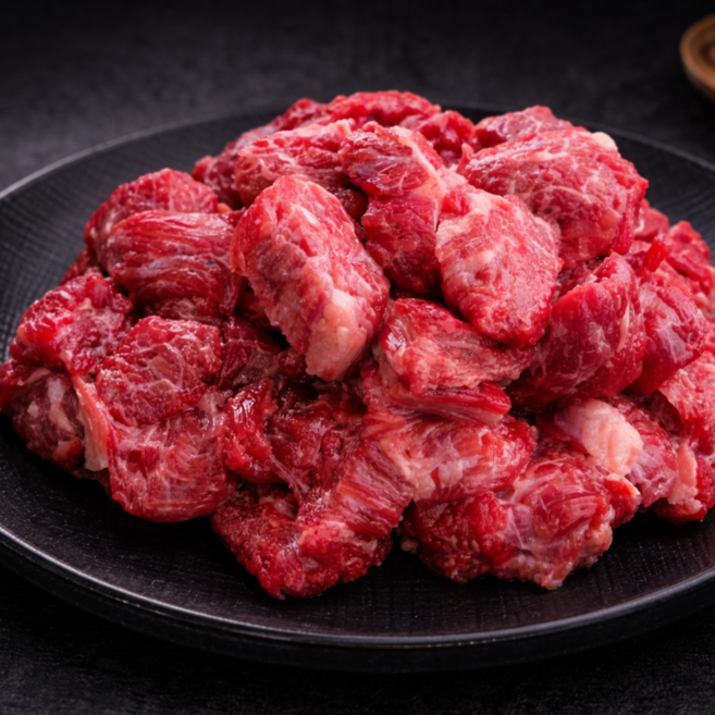 우리는정육가든 1++등급 한우 국거리 소고기 국거리용, 300g, 1개