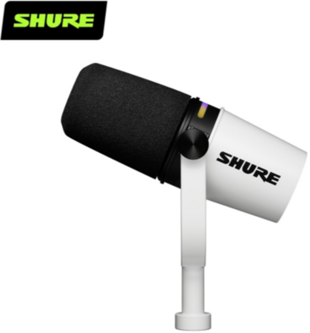 SHURE MV7+ PLUS 플러스 슈어 하이브리드 마이크 화이트 (당일배송)
